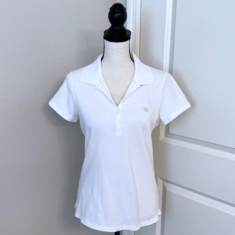 IZOD White Short Sleeve Polo T - Shirt